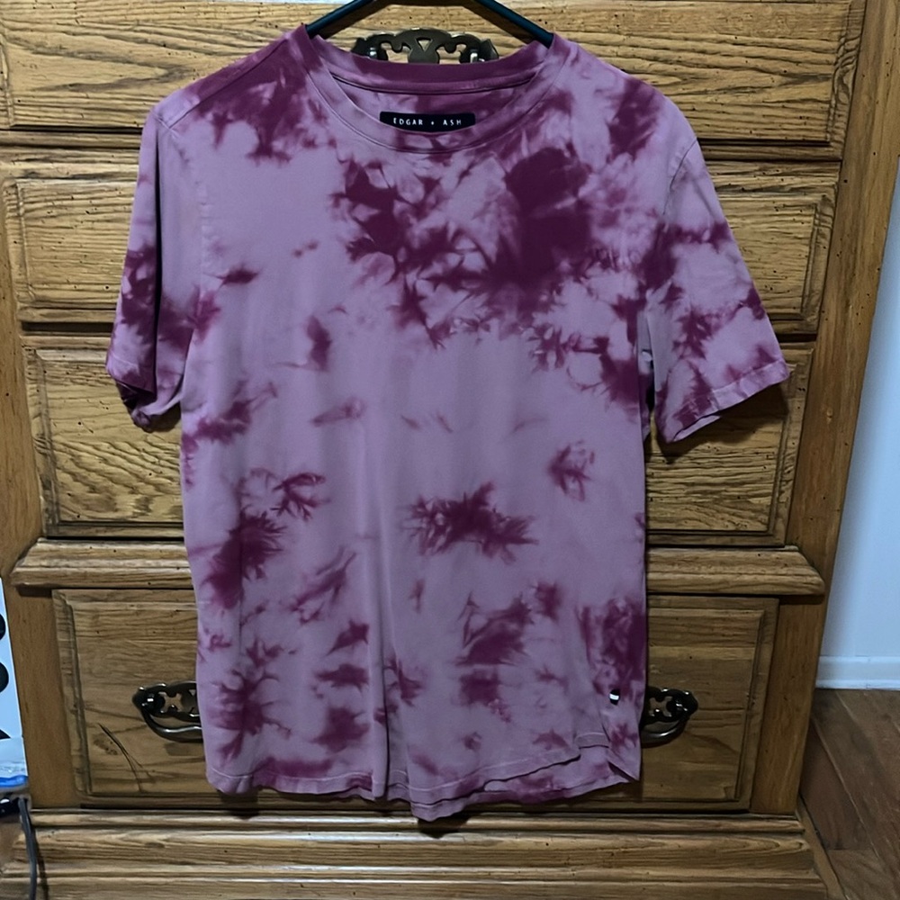 Edgar+Ash purple tie-dye short sleeve shirt